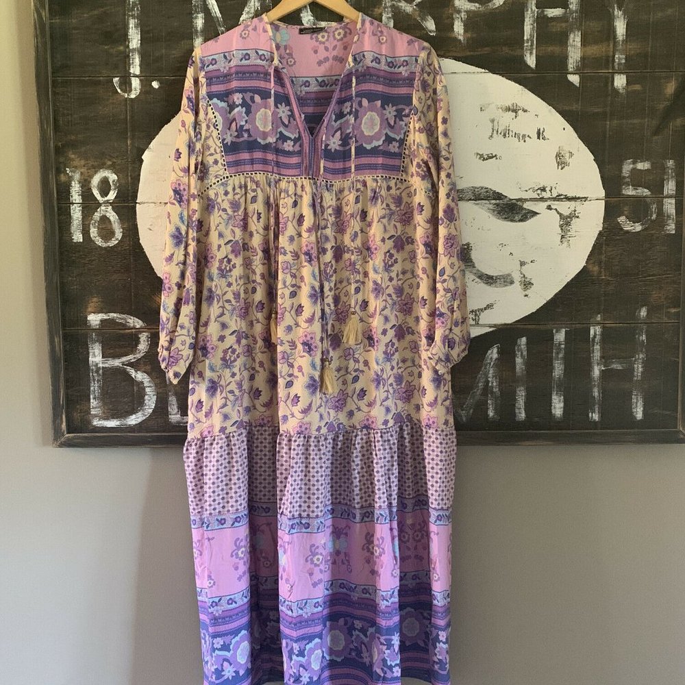 New Boho Gypsy Floral Maxi Portobello Road Dress - Picture 6 of 8